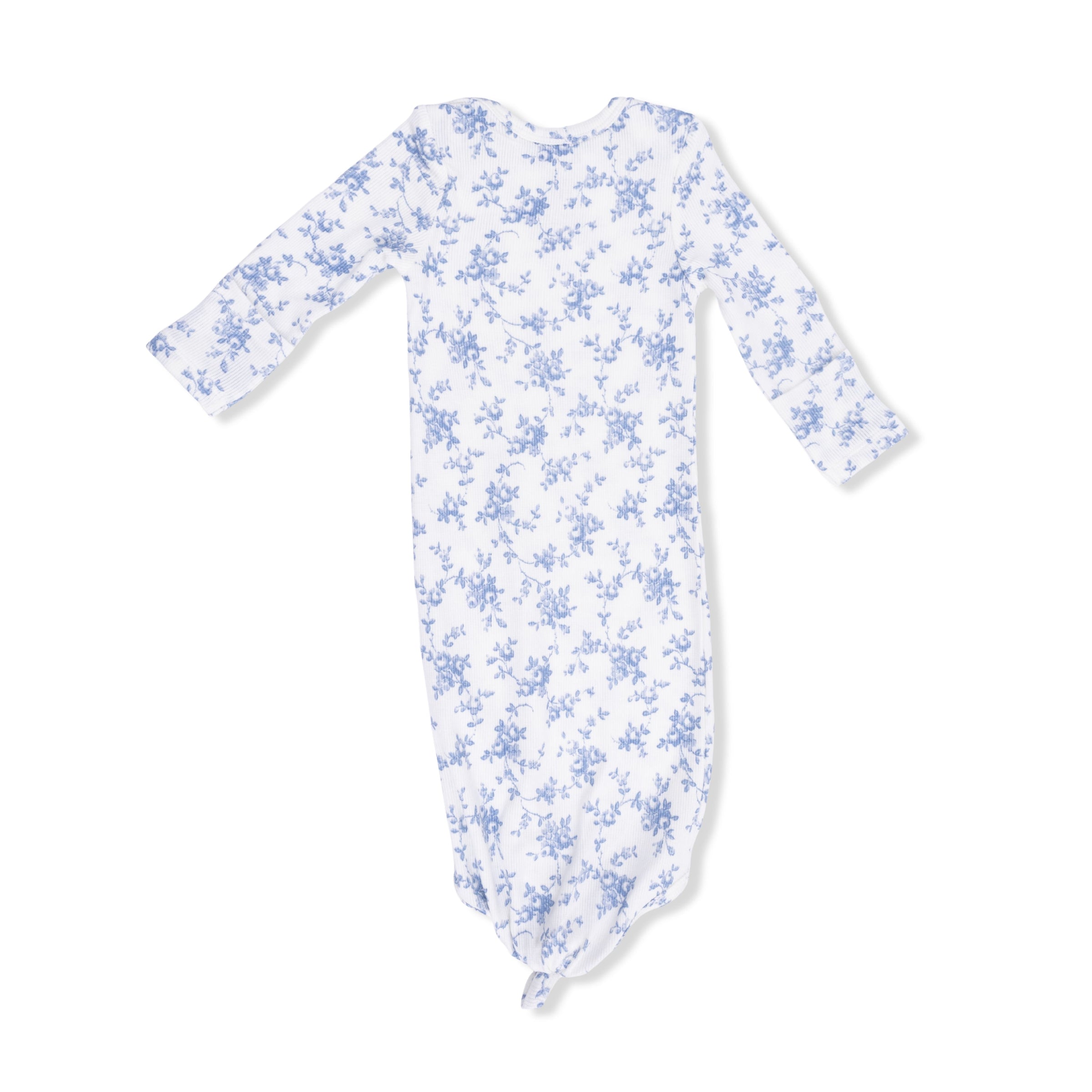 Angel Dear Baby Blue Vines Floral Knotted Gown and Headband