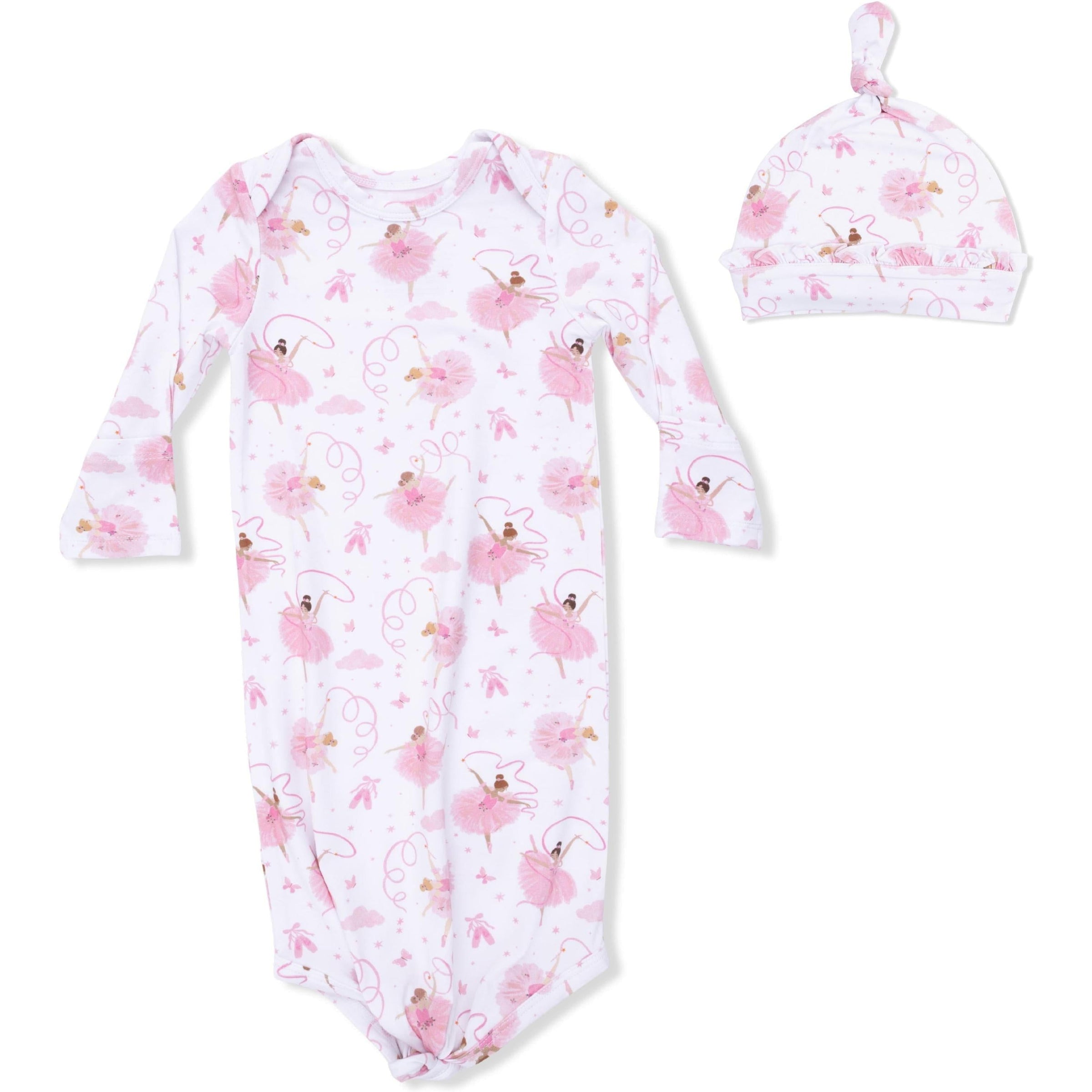 Angel Dear Ribbon Ballerinas Knotted Gown and Ruffle Hat