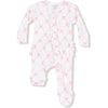 Angel Dear Ribbon Bow Trellis 2 Way Ruffle Zipper Footie
