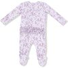 Angel Dear Sweet Dream Florals 2 Way Ruffle Zipper Footie