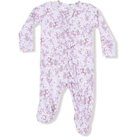 Angel Dear Sweet Dream Florals 2 Way Ruffle Zipper Footie