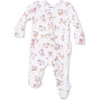 Angel Dear Cowgirl Nursery 2-Way Ruffle Front Zipper Footie