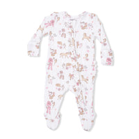 Angel Dear Cowgirl Nursery 2-Way Ruffle Front Zipper Footie