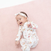 Angel Dear Cowgirl Nursery 2-Way Ruffle Front Zipper Footie