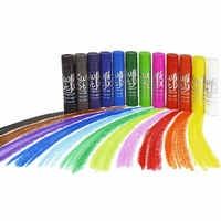 The Pencil Grip Kwik Stix Paint Sticks, Set of 12 Classic Colors