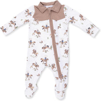 Angel Dear Horse Wrangler Cowboy 2 Way Zipper Footie