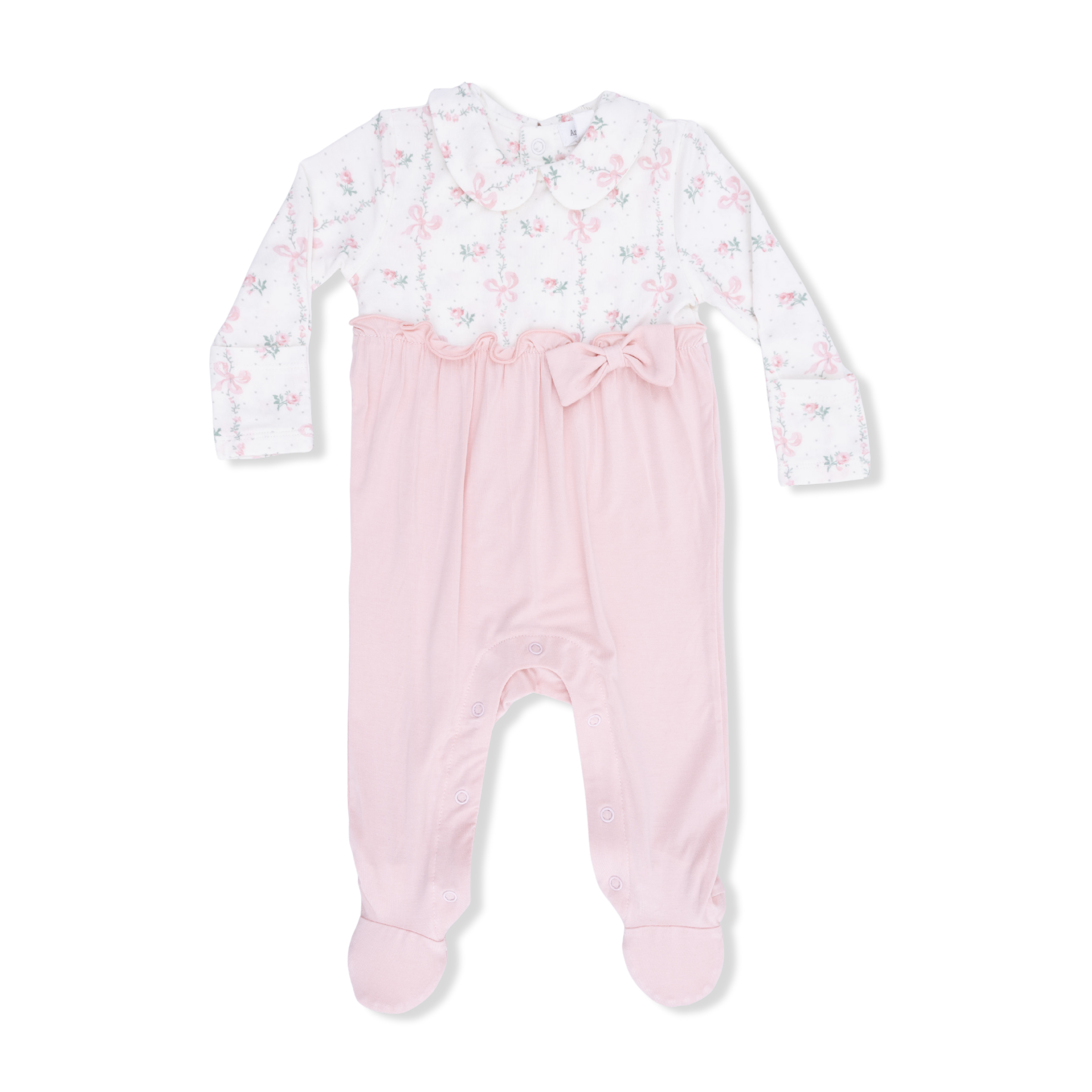Angel Dear Dainty Buds and Bows Bow Footie