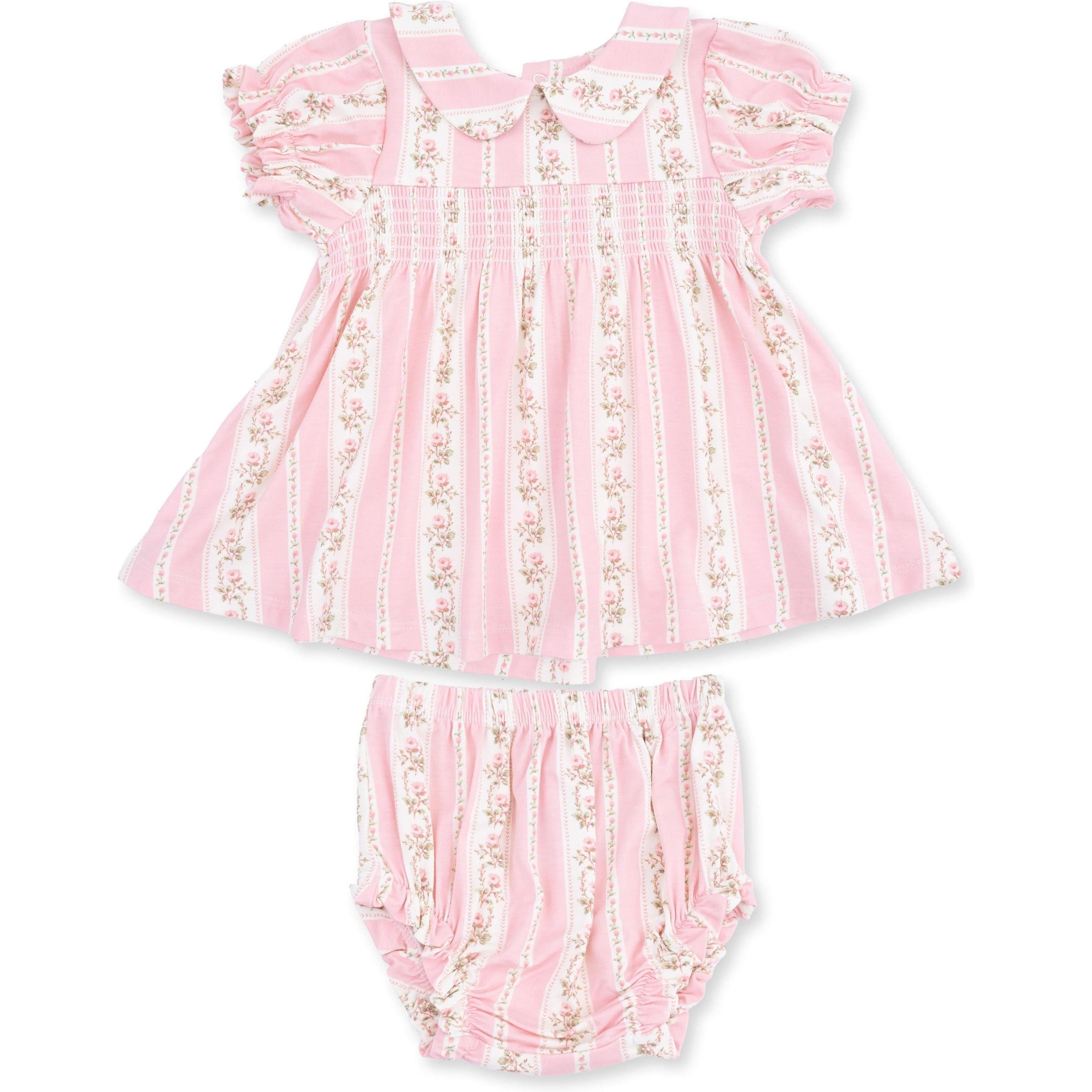 Angel Dear Antoinette Stripe Smocked Dress Set