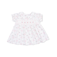 Angel Dear Dainty Buds and Bows Smocked Dress Set