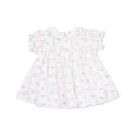 Angel Dear Dainty Buds and Bows Smocked Dress Set