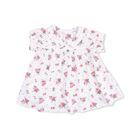 Angel Dear Pink Rosettes Smocked Dress Set