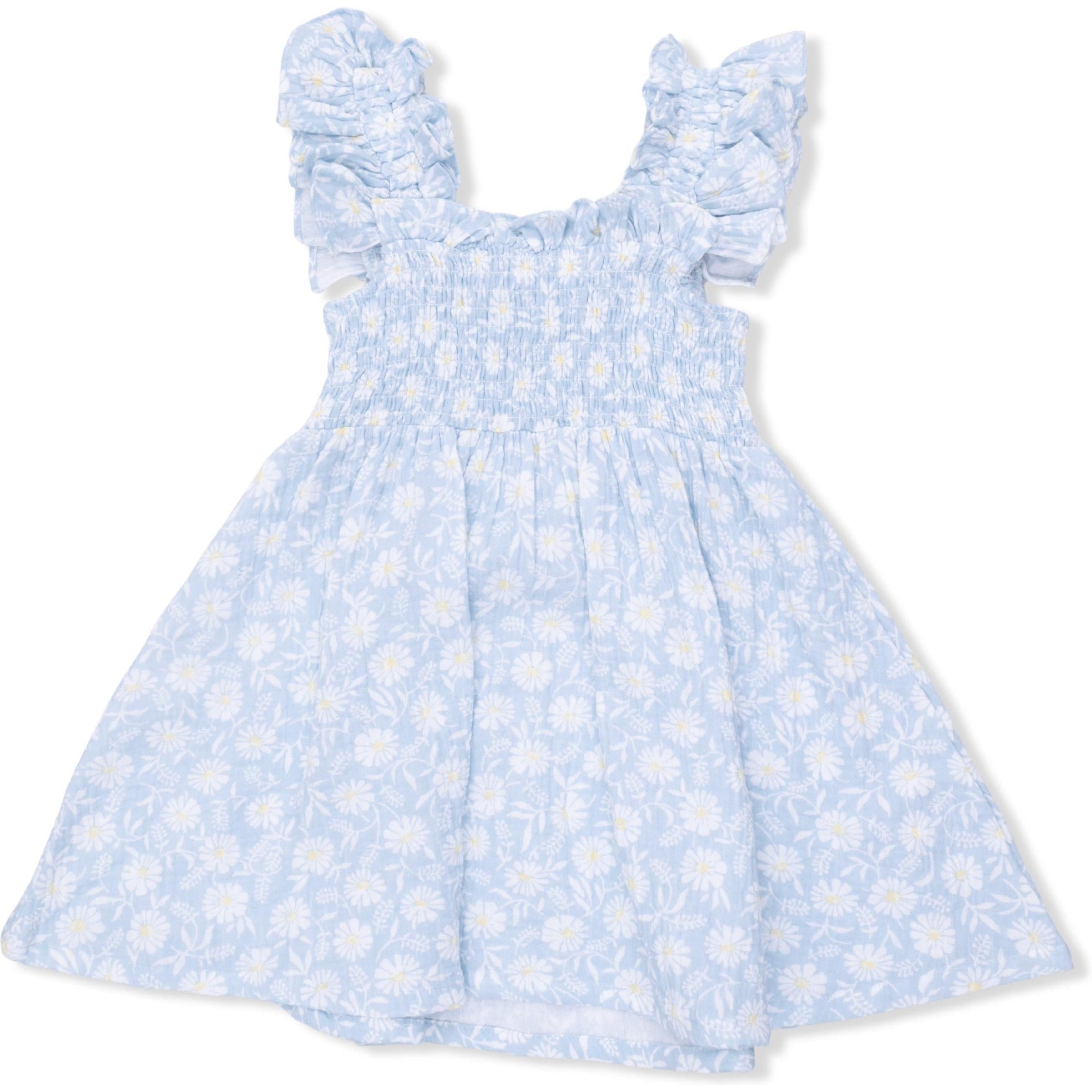 Angel Dear Western Daisies Smocked Sundress