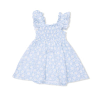 Angel Dear Western Daisies Smocked Sundress with Bloomer