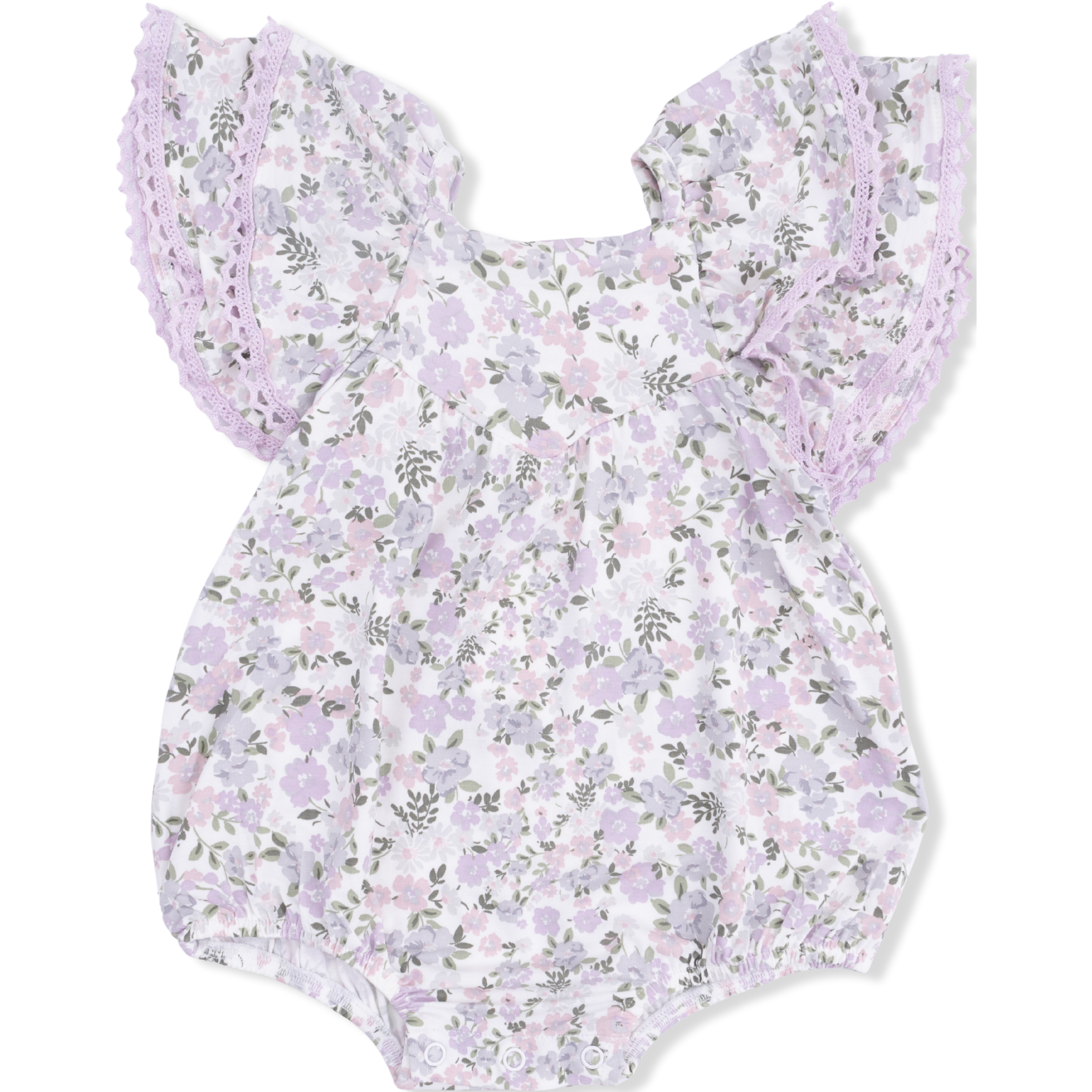 Angel Dear Shannon Floral V-Neck Bubble