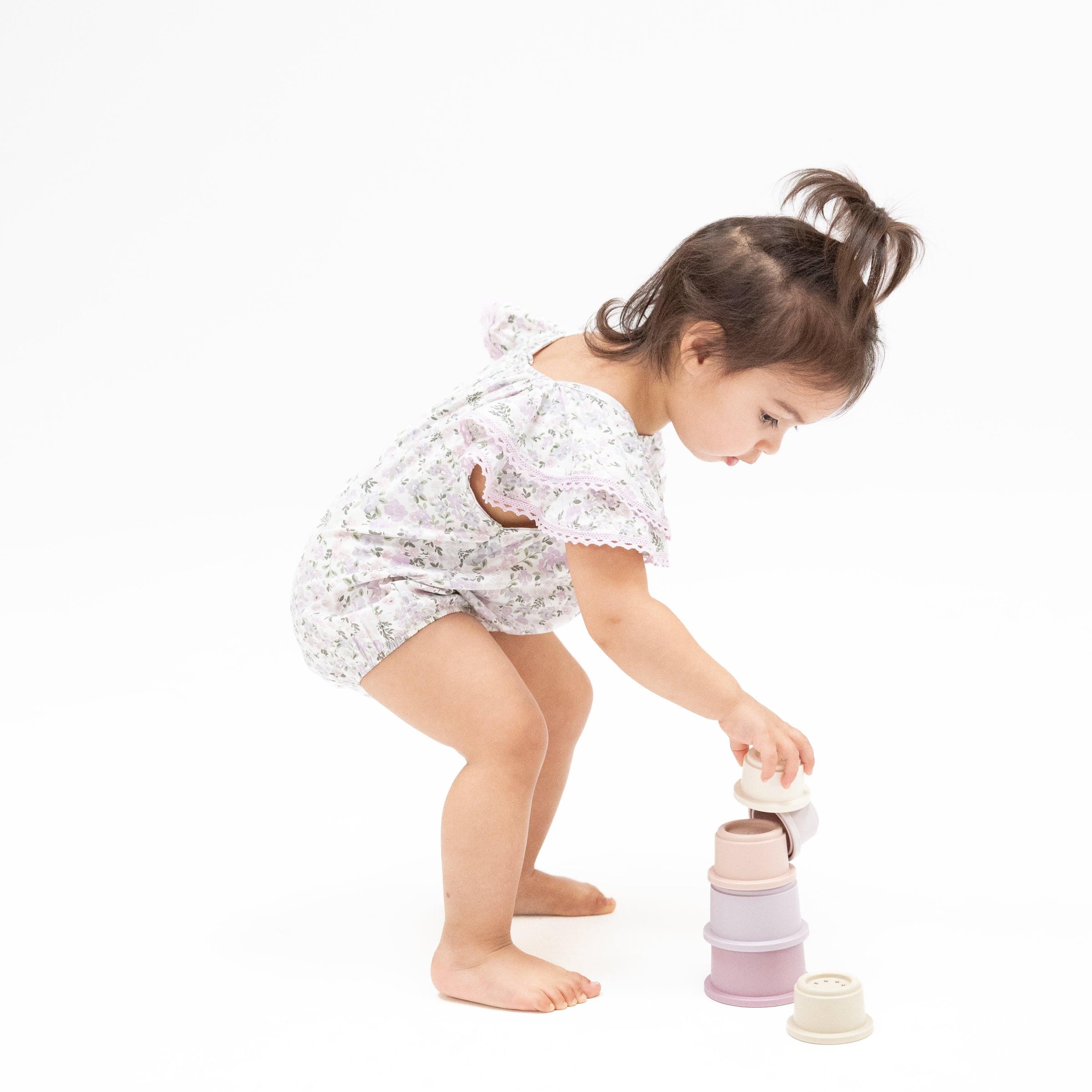 Angel Dear Shannon Floral V-Neck Bubble