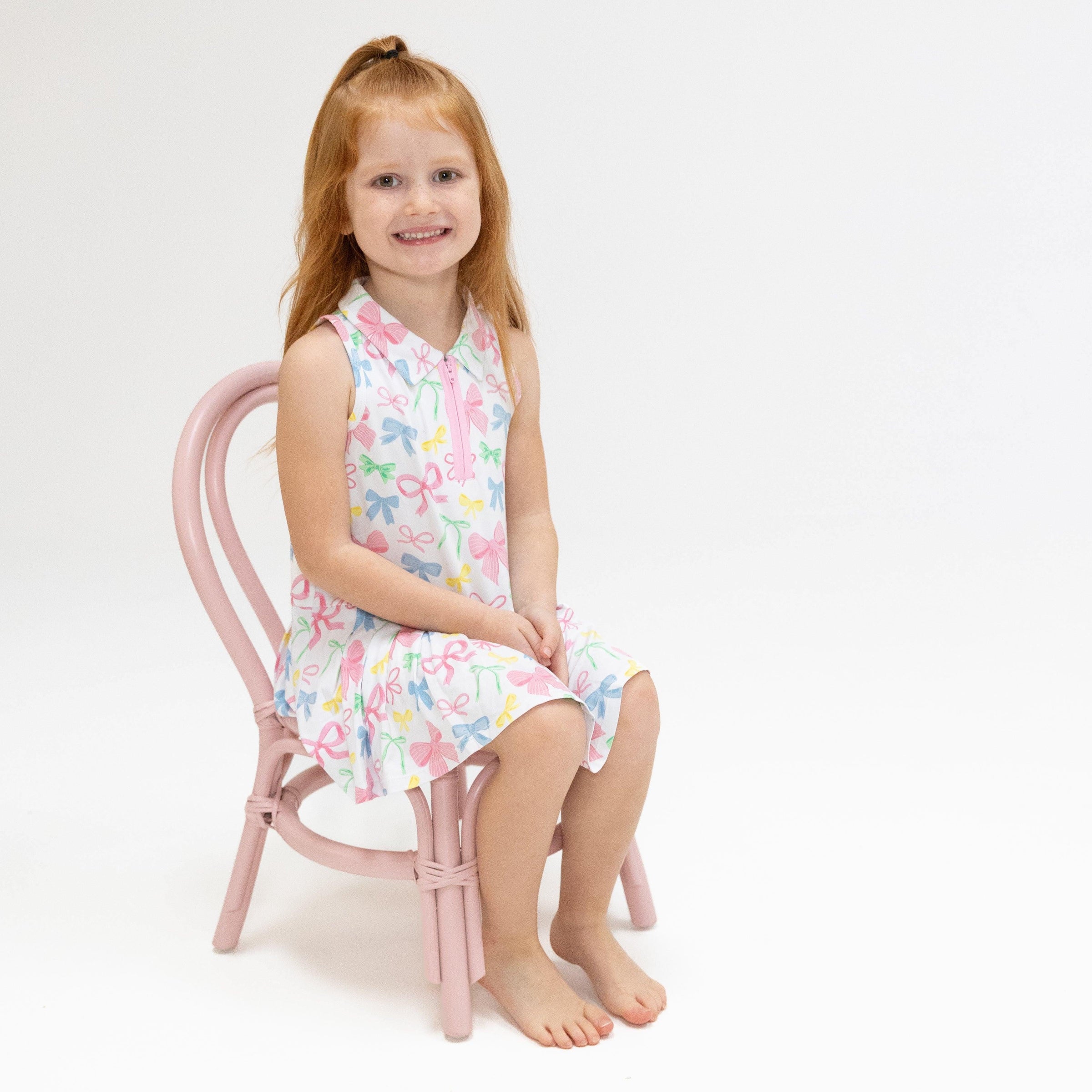 Angel Dear Sweet Bows Polo Tennis Dress with Cartwheel Short