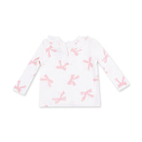 Angel Dear Pretty Bows Long Sleeve Ruffle Top & Pant