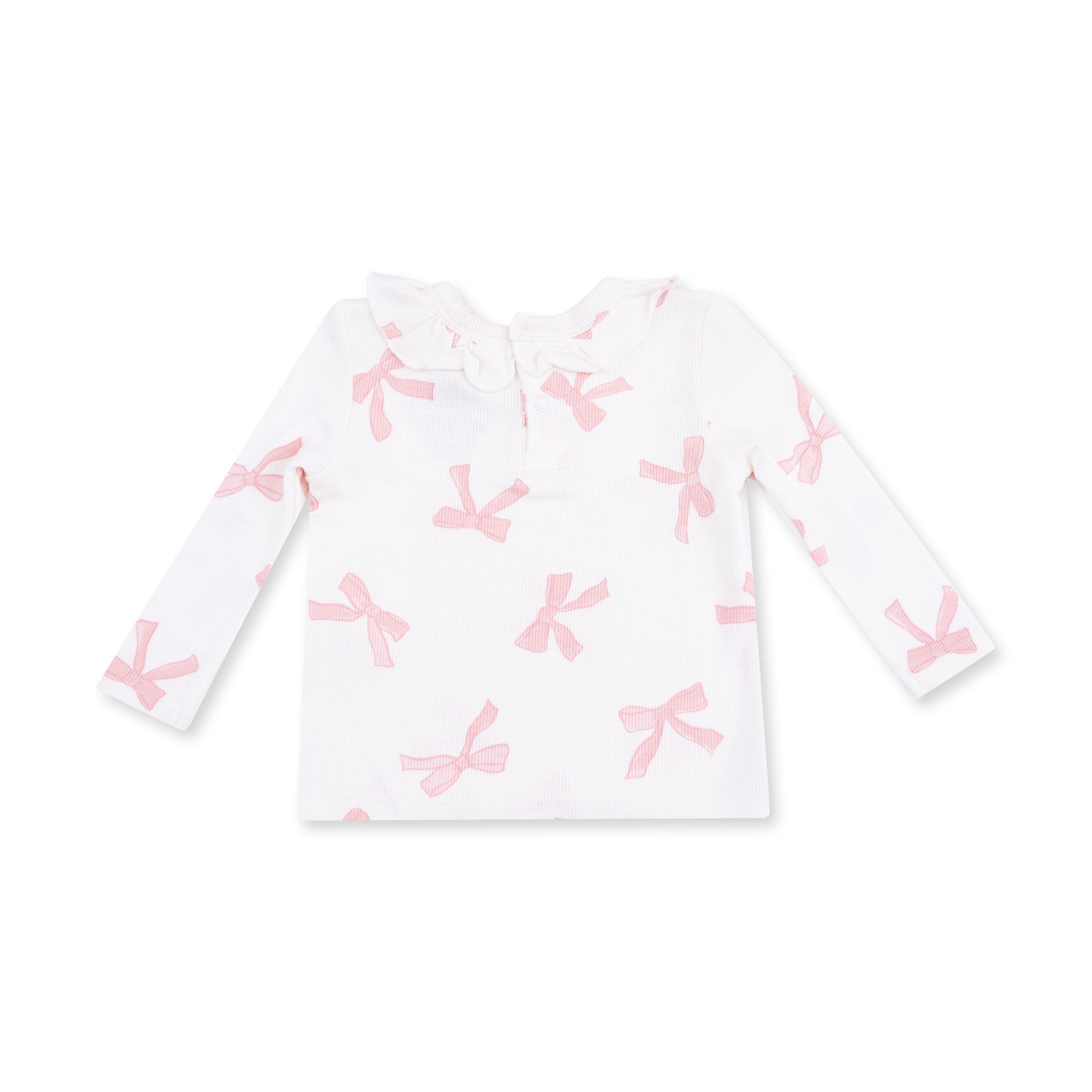 Angel Dear Pretty Bows Long Sleeve Ruffle Top & Pant