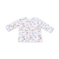 Angel Dear Football Check Long Sleeve Henley Play Set