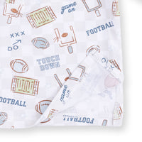 Angel Dear Football Check Long Sleeve Henley Play Set