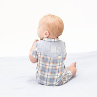 Angel Dear Western Boot Plaid Western Pearl Snap Shortie