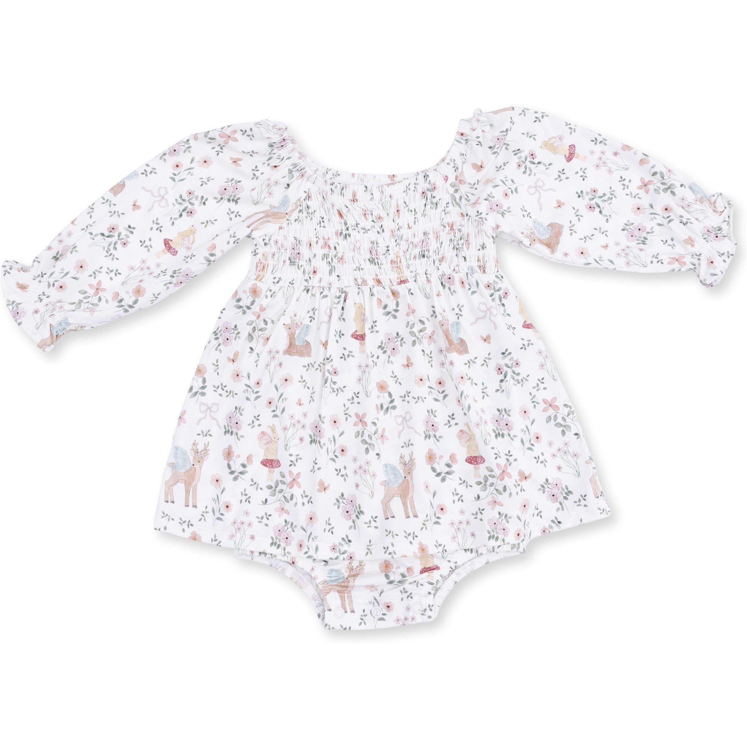 Angel Dear Enchanted Woodland Caitlyn Smocked All in One