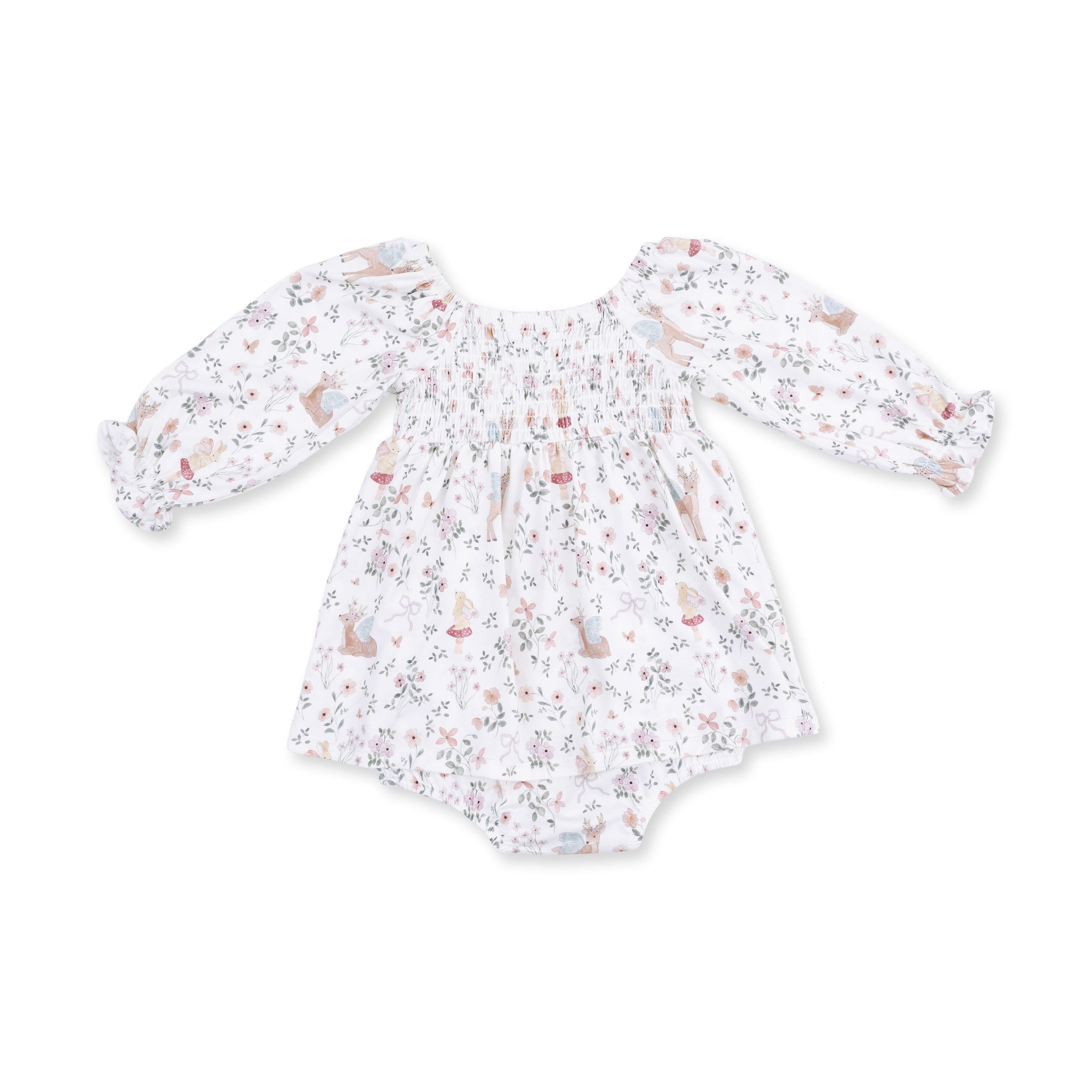 Angel Dear Enchanted Woodland Caitlyn Smocked All in One