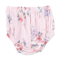 Angel Dear Painterly Rose Bouquets Sofia Dress with Oversize Collar & Bloomer