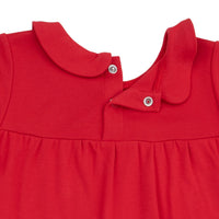 Angel Dear Ribbon Red Long Sleeve Gown with Peter Pan Collar