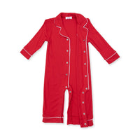 Angel Dear Ribbon Red Long Sleeve Coat Style Romper