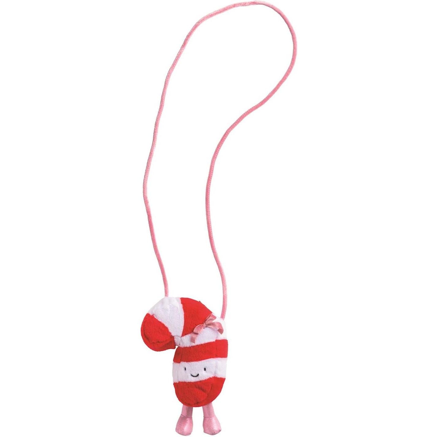 Mud Pie Candy Cane Plush Purse