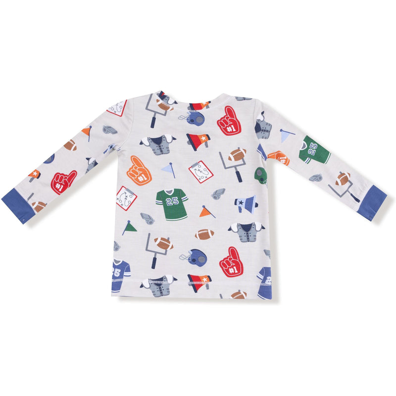 Angel Dear Game Day Grey Long Sleeve Loungewear Set