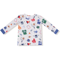 Angel Dear Game Day Grey Long Sleeve Loungewear Set