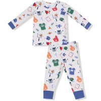 Angel Dear Game Day Grey Long Sleeve Loungewear Set