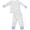 Angel Dear Sweet Rose Calico Long Sleeve Loungewear Set