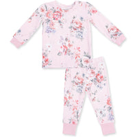 Angel Dear Painterly Rose Bouquets Long Sleeve Loungewear Set