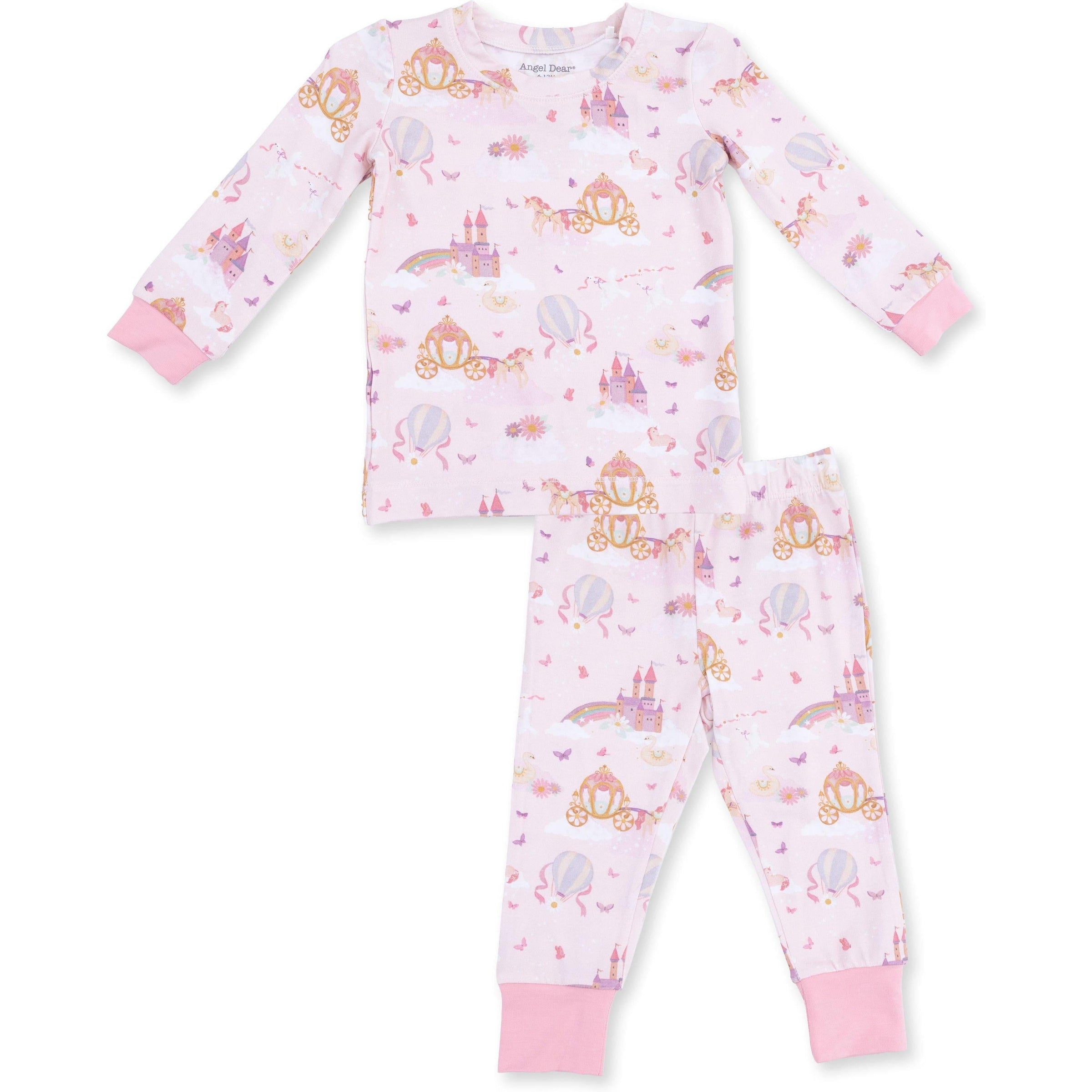 Angel Dear Princess Unicorns & Castle Long Sleeve Loungewear Set