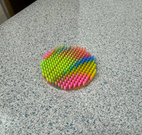 The Pencil Grip Silicone Zen Dots, Neon,  Textured Fidget Strips, 3 Pack