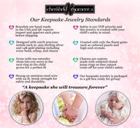 Cherished Moments - Girls Sterling Silver Double-Strand Kids Pearl Bracelet