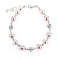 Cherished Moments - Kid's Sterling Silver Pink Pearl Baby or Child's Bracelet
