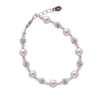 Cherished Moments - Kid's Sterling Silver White Pearl Baby or Child's Bracelet