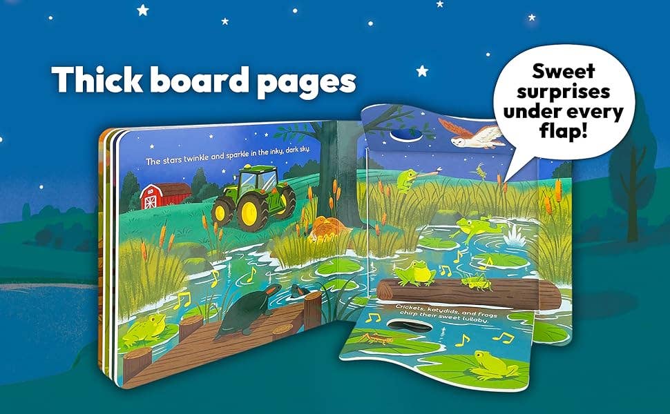 Cottage Door Press - John Deere Kids Good Night Tractor Lift a Flap Board Book