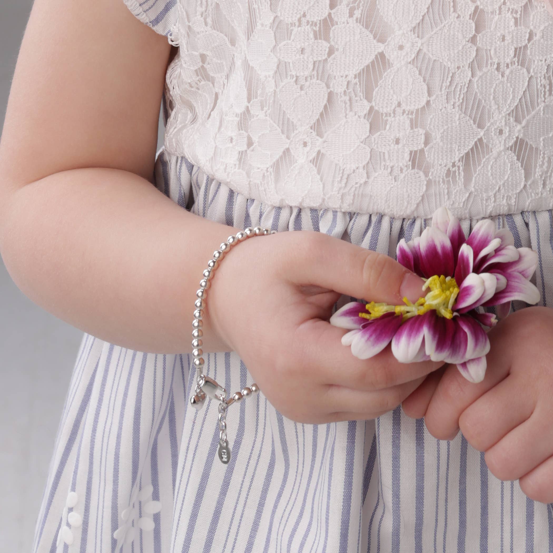 Cherished Moments - Child's Sterling Silver Heart Bracelet Girls Valentine Gift