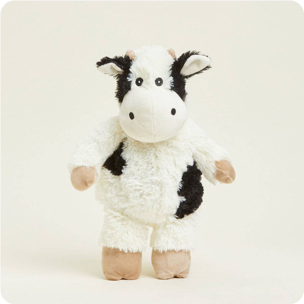 Warmies: America’s Favorite Microwave Plush Brand - Black and White Cow Warmies