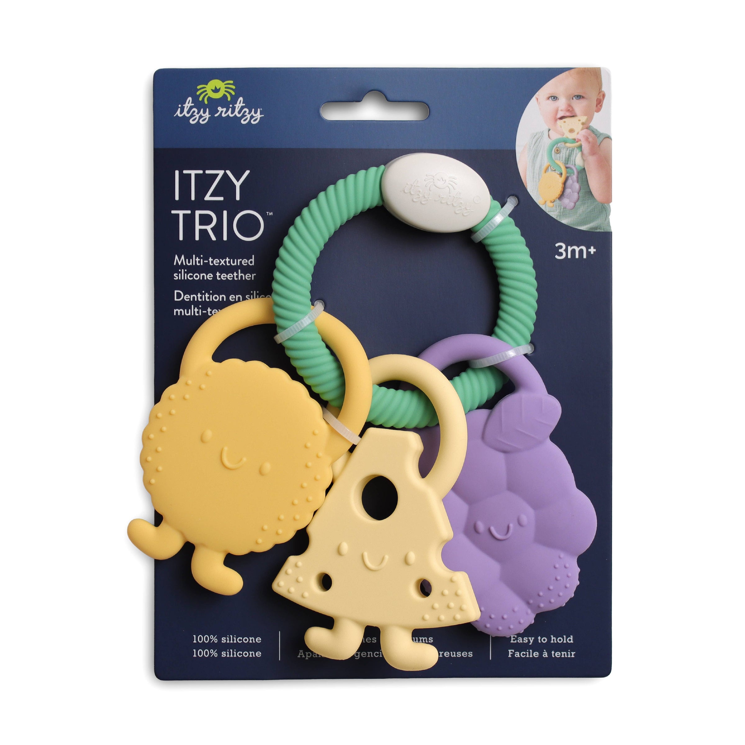 Itzy Ritzy Itzy Trio™ Multi-textured Silicone Teether Charcuterie