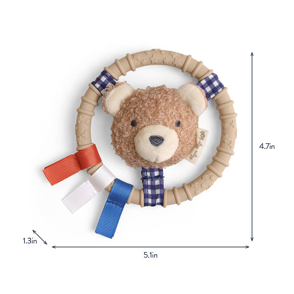 Itzy Ritzy Itzy Ring Pal™ Teething Ring with Plush Character