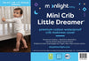 Moonlight Slumber Mini Crib Little Dreamer Premium Cotton Waterproof Mattress Cover