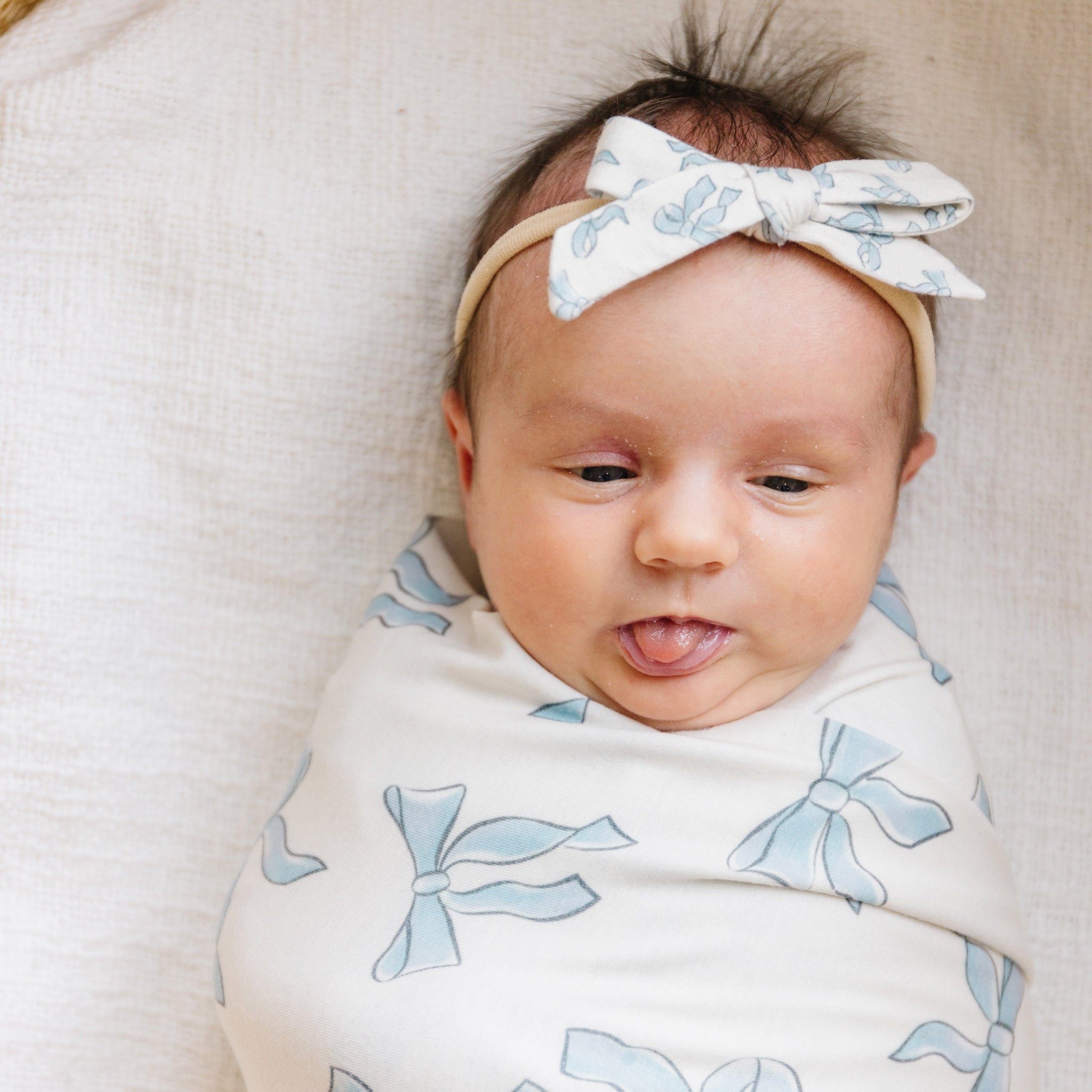 Copper Pearl Knit Swaddle Blanket | Daphne