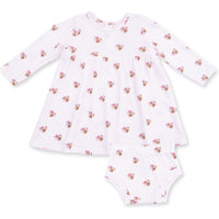 Angel Dear Mini Football Hearts Simple Dress & Bloomer