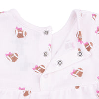 Angel Dear Mini Football Hearts Simple Dress & Bloomer